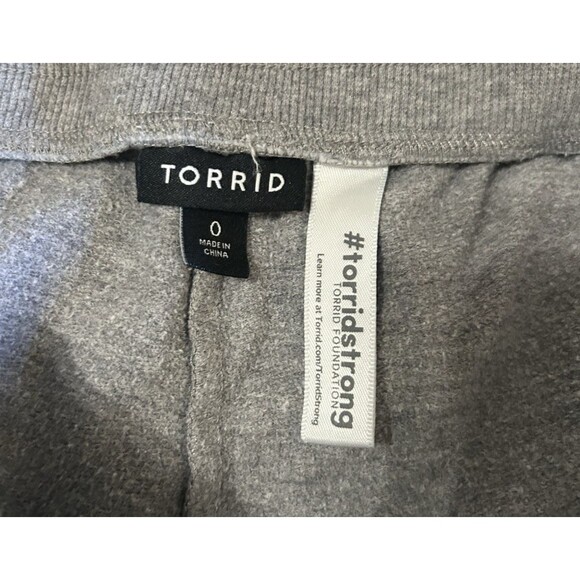 Torrid Rainbow Skull Gray French Terry Grey Cotton Jogger Sweatpants Size 0X - Picture 7 of 8